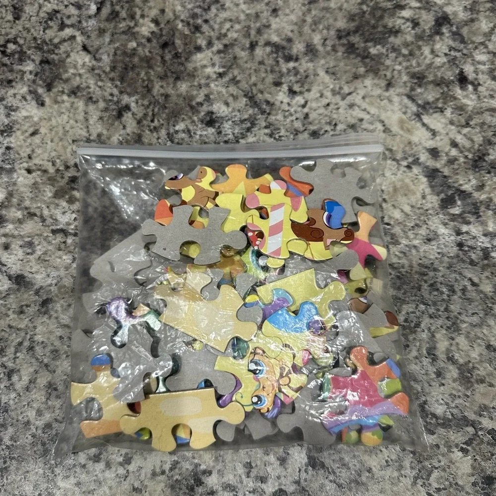 Littlest Pet Shop Puzzle 100 Pieces LPS Collectible Toy Pets At Carnival Fair